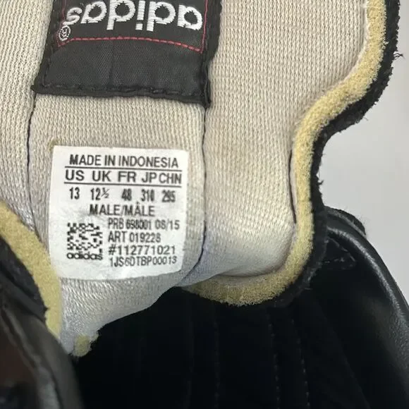 Adidas Mundial Team Turf Soccer Shoes Cleats 019228 Black White Mens 13 Classic - Picture 9 of 10